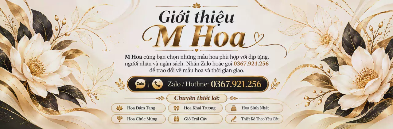 Ảnh bìa Shop hoa tươi Chợ Gạo Tiền Giang - Một món hoa, nhiều điều muốn nói